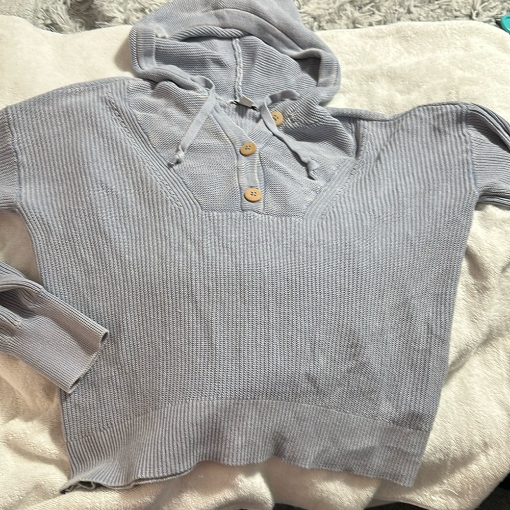 Hooded casual sweater